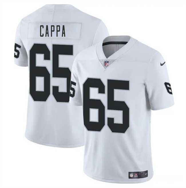Men & Women & Youth Las Vegas Raiders #65 Alex Cappa White 2025 Vapor Stitched Jersey